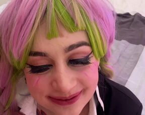 Mitsuri Kanroji Deep Sucking Dick Obanai Iguro and Fucking