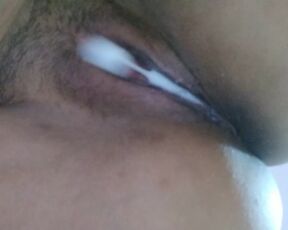 after fucked by bbc arriving from the motel my cuckold takes me and creampies me very excited