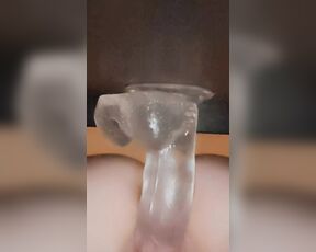 Sexy milf bouncing on a dildo with facial pov