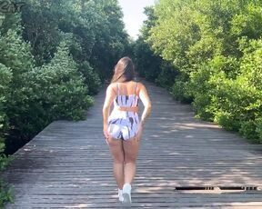 Blowjob with Cum in Mouth in a Beautiful Natural Landscape