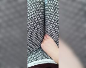 Masturbating with leggings